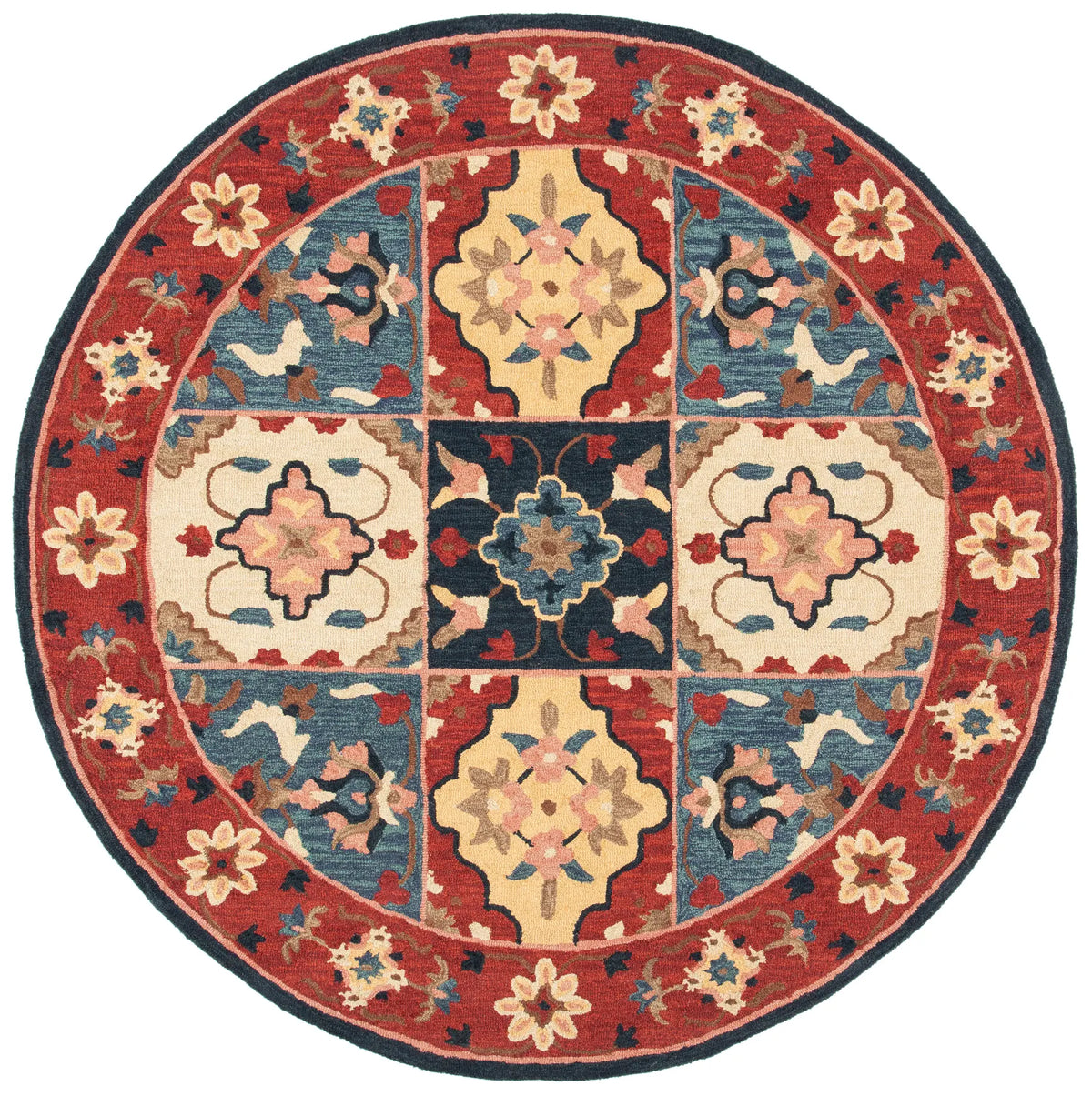 Safavieh Aspen 7'-0" x 7'-0" Rug in Red / Gold