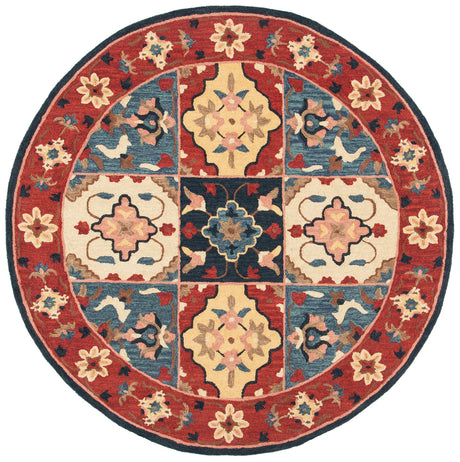 Safavieh Aspen 7'-0" x 7'-0" Rug in Red / Gold