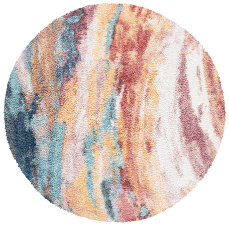 Safavieh Calista 5'-3" x 5'-3" Rug in Gold / Aqua