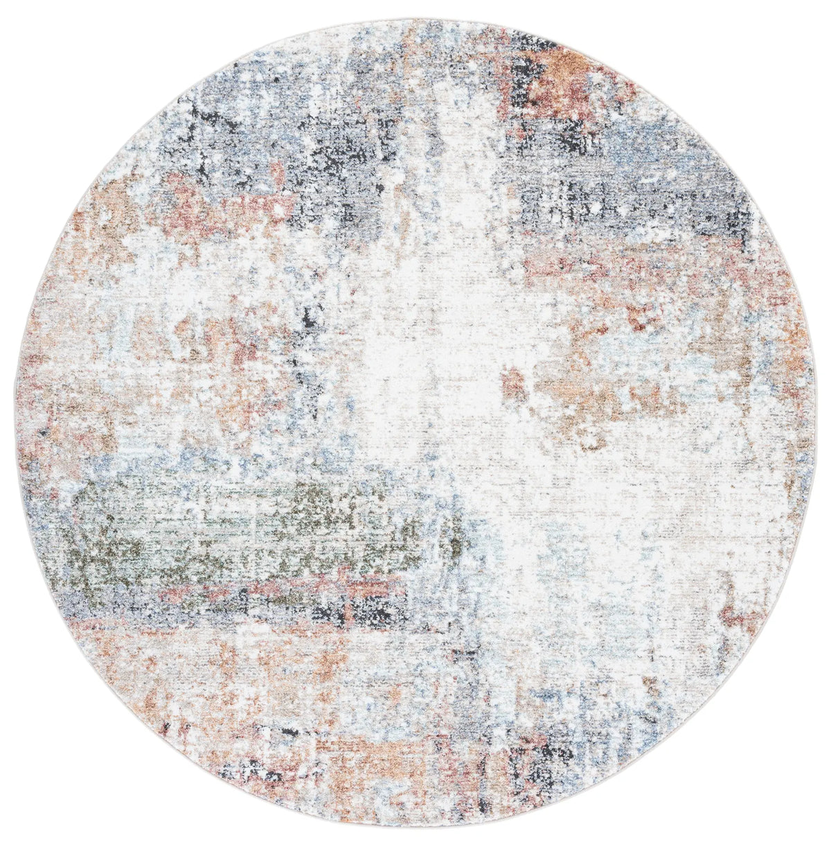 Safavieh Jasmine 5'-3" x 5'-3" Rug in Ivory / Blue