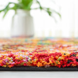 Safavieh Fiesta Shag 4'-0" x 6'-0" Rug in Turquoise / Multi