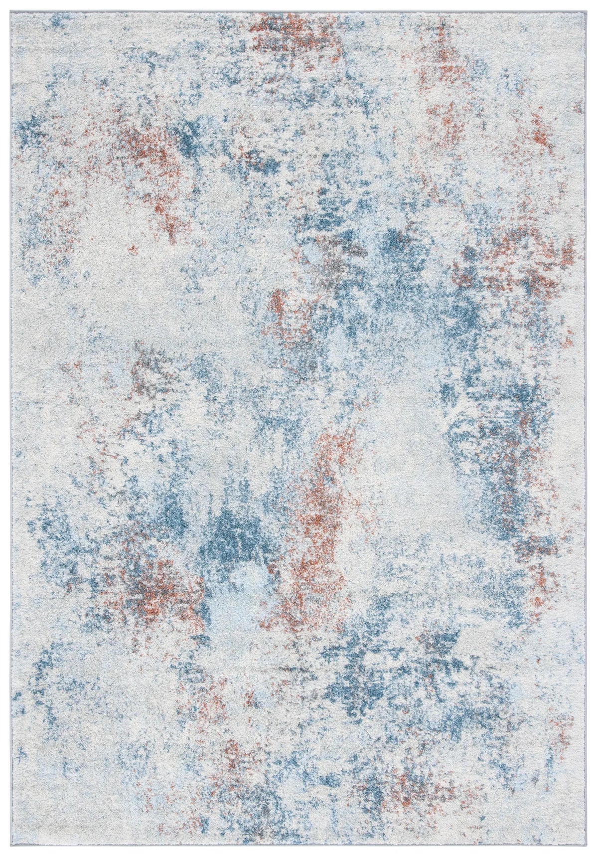 Safavieh Tulum 4'-0" x 6'-0" Rug in Light Blue / Ivory