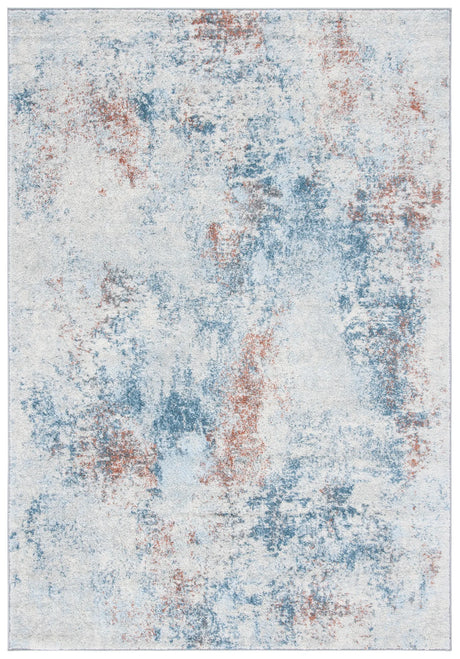 Safavieh Tulum 4'-0" x 6'-0" Rug in Light Blue / Ivory