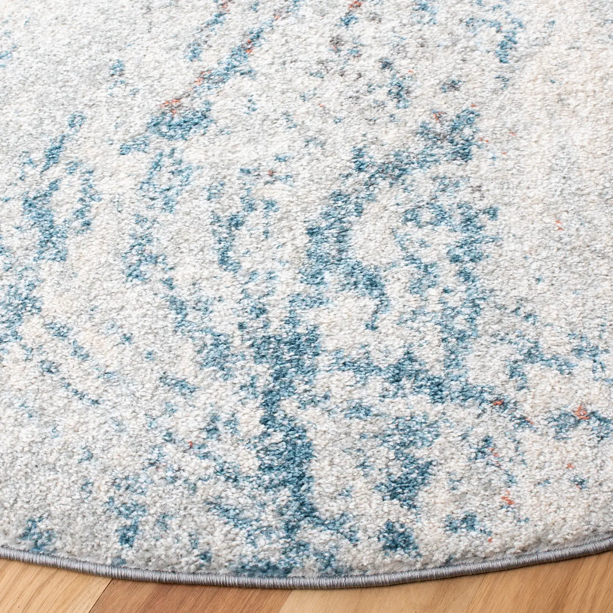 Safavieh Tulum 5'-0" x 5'-0" Rug in Ivory / Blue
