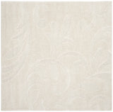 Safavieh Florida Shag 6'-7" x 6'-7" Rug in Creme / Creme
