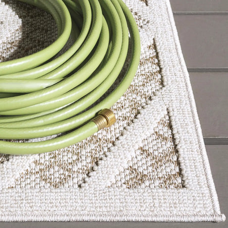 Safavieh Martha Stewart Global 4'-0" x 6'-0" Rug in Light Beige / Brown