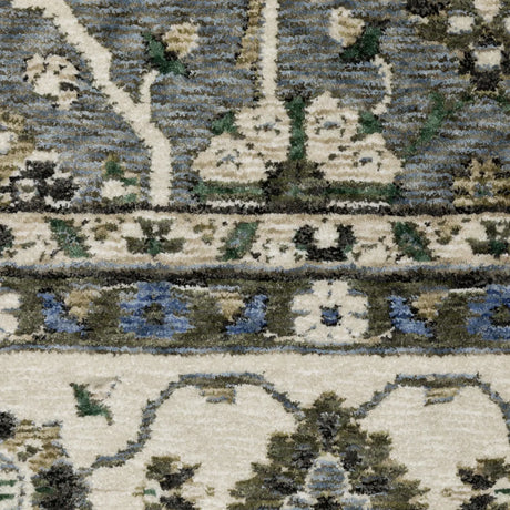 Oriental Weavers Sphinx HASTINGS HA07H Blue Floral Rugs - room scene 2