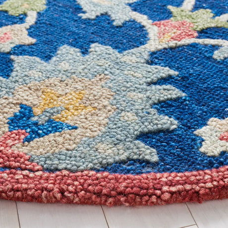 Safavieh Blossom 6'-0" x 6'-0" Rug in Blue / Rust