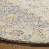 Safavieh Micro-Loop 5'-0" x 5'-0" Rug in Beige / Grey