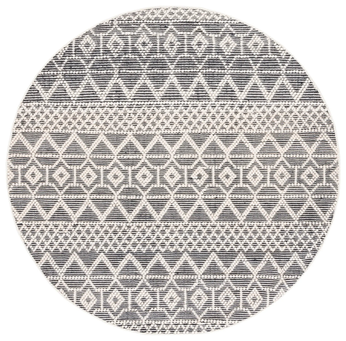 Safavieh Natura 6'-0" x 6'-0" Rug in Ivory / Black