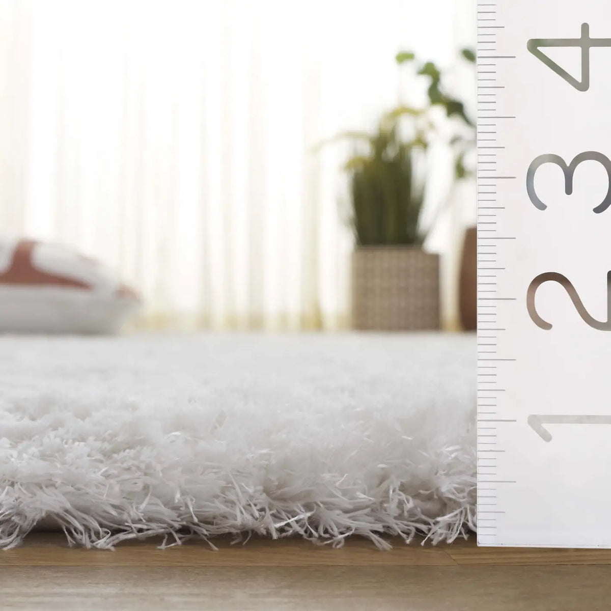 Safavieh Cloud Shag 4'-0" x 6'-0" Rug in White