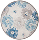 Safavieh Cabana 5'-3" x 5'-3" Rug in Grey / Blue