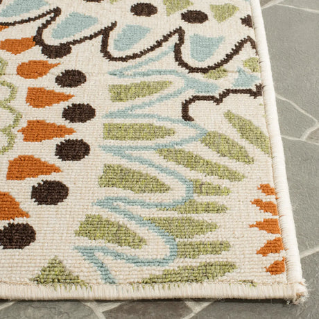 Safavieh Veranda 2'-3" x 10'-0" Rug in Cream / Chocolate