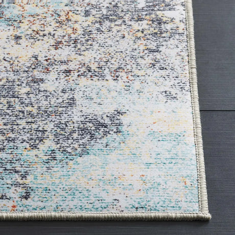 Safavieh Tacoma 4'-0" x 6'-0" Rug in Rust / Aqua