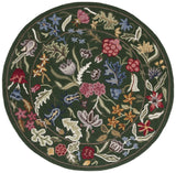 Safavieh Chelsea 5'-6" x 5'-6" Rug in Green / Pink