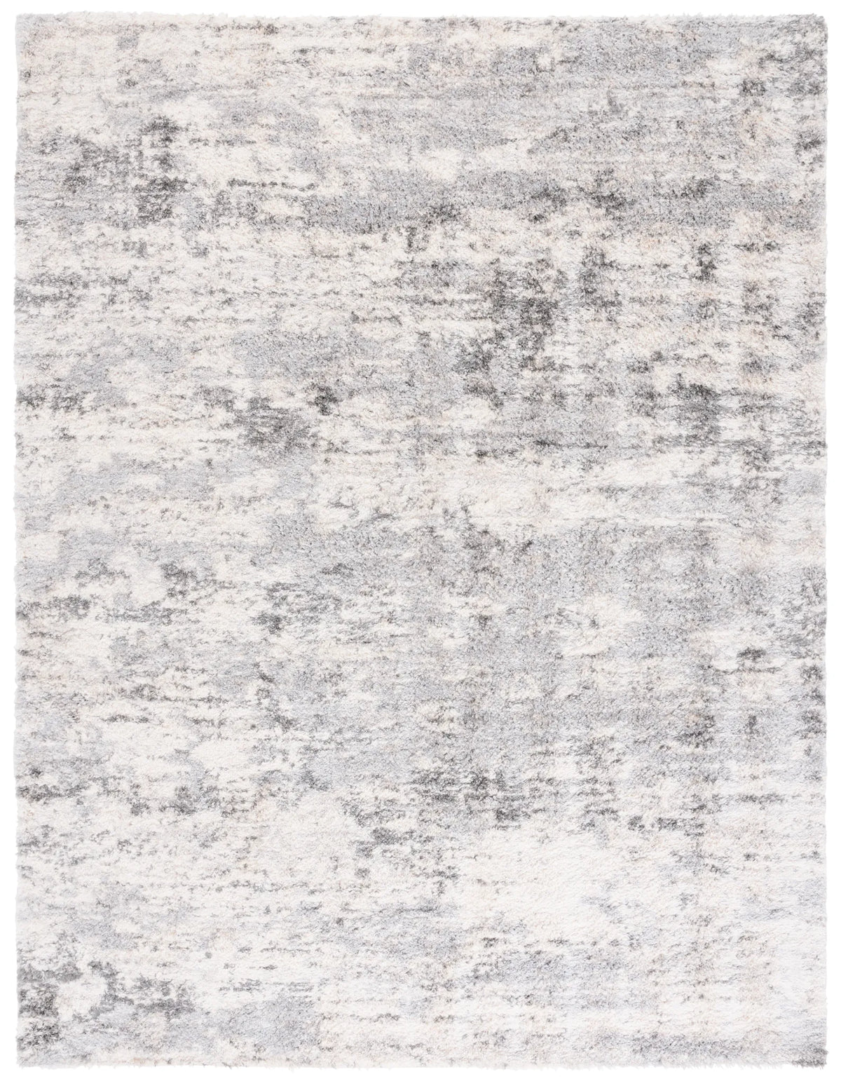 Safavieh Berber Shag 200 10'-0" x 14'-0" Rug in Ivory / Grey
