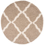 Safavieh Sgd-Dallas Shag 6'-0" x 6'-0" Rug in Beige / Ivory