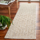 Safavieh Micro-Loop 2'-3" x 9'-0" Rug in Taupe / Ivory