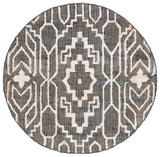 Safavieh Natural Fiber 6'-0" x 6'-0" Rug in Black / Ivory