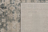 Dynamic Rugs Bloomfield 19603 Power Loomed Transitional Grey/Cream Rug - Corner