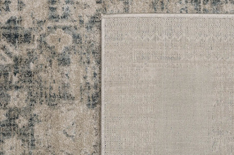 Dynamic Rugs Bloomfield 19603 Power Loomed Transitional Grey/Cream Rug - Corner