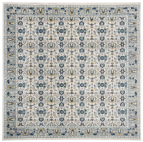 Safavieh Madison 6'-7" x 6'-7" Rug in Ivory / Navy