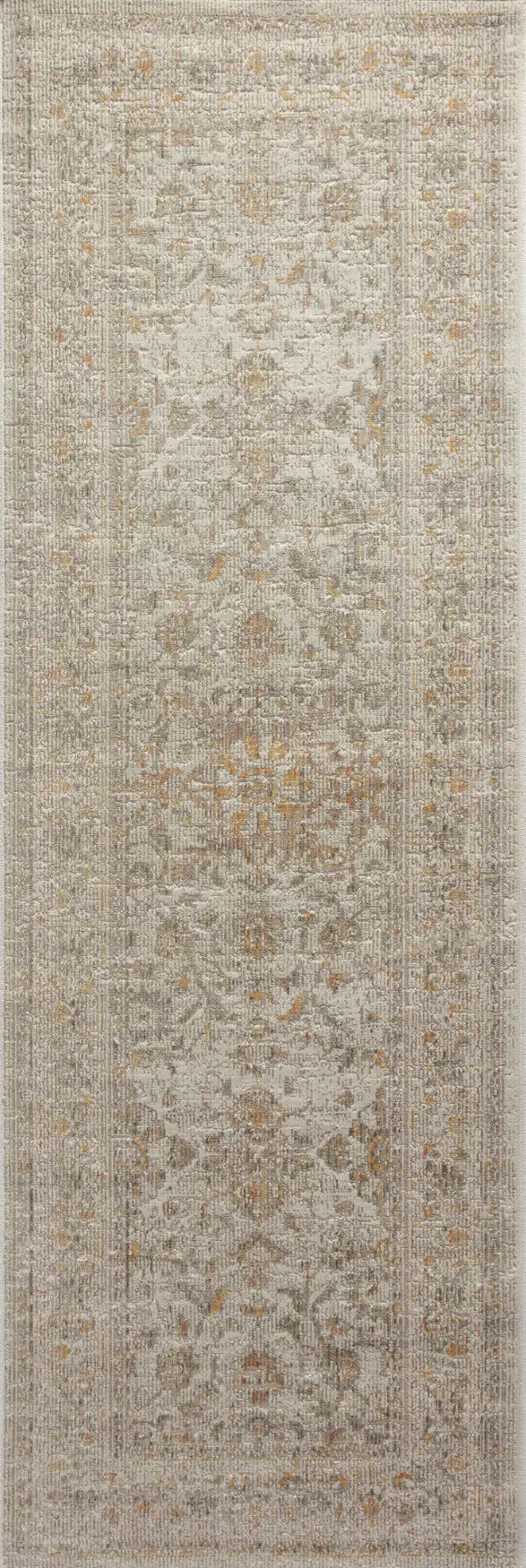 Chris Loves Julia x Loloi Rosemarie ROE-02 Ivory / Natural Rug - runner flat