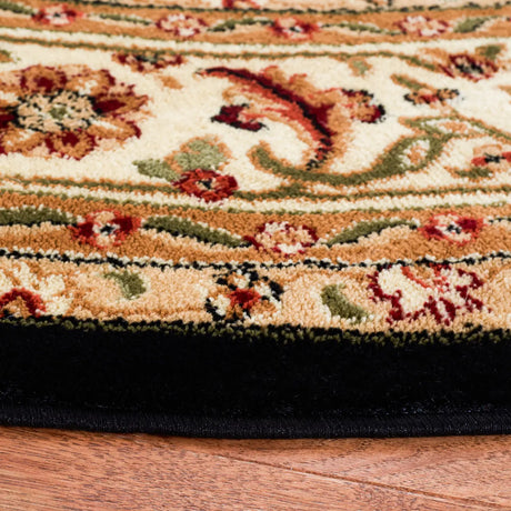 Safavieh Lyndhurst 6'-0" x 6'-0" Rug in Black / Beige