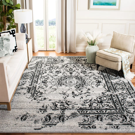 Safavieh Adirondack 10'-0" x 14'-0" Rug in Silver / Black