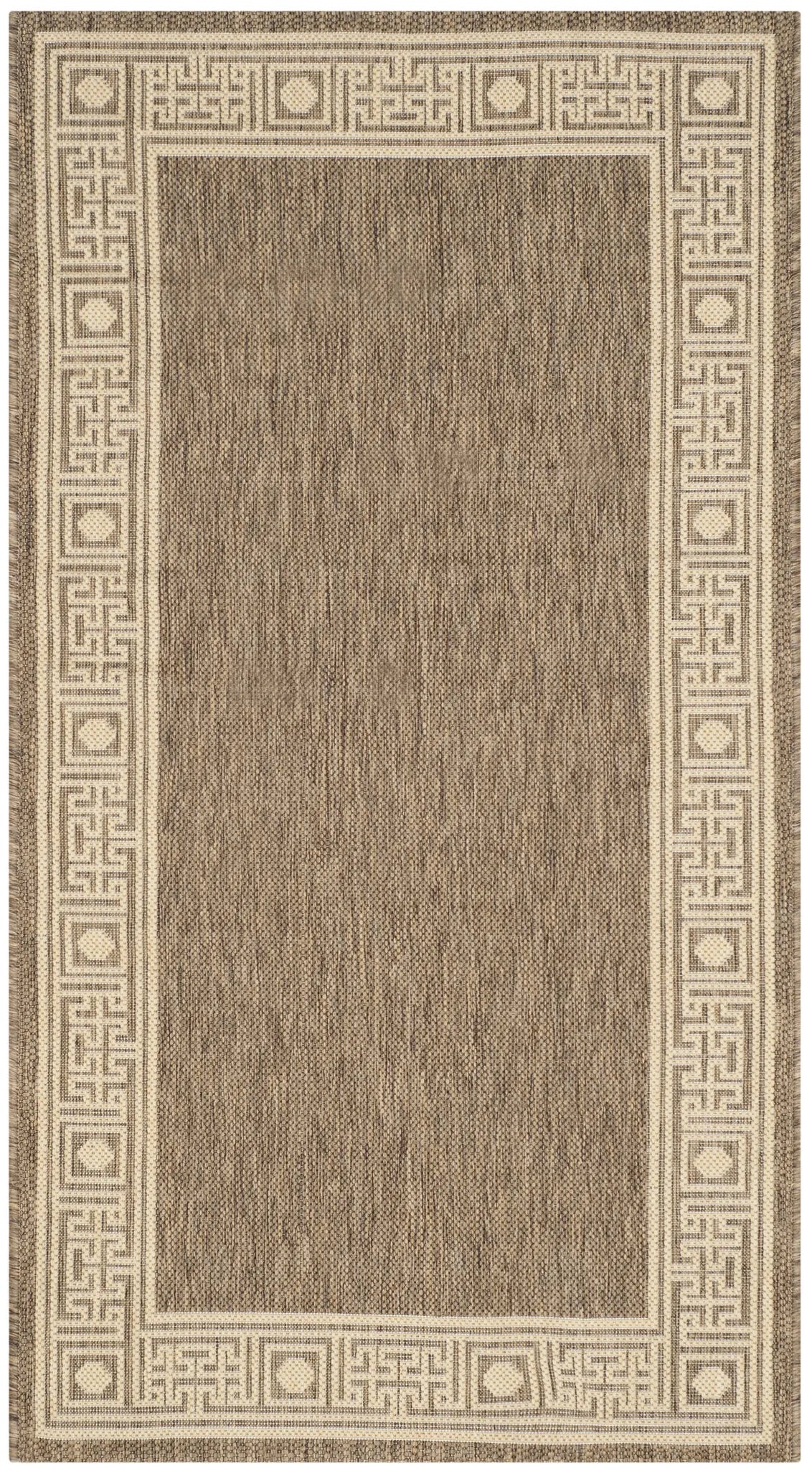 Safavieh Courtyard 2'-7" x 5'-0" Rug in Dark Beig / Beige