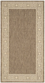 Safavieh Courtyard 2'-7" x 5'-0" Rug in Dark Beig / Beige