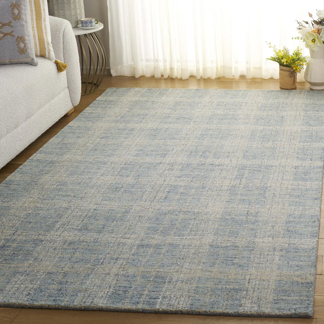Safavieh Genre 4'-0" x 6'-0" Rug in Blue / Ivory