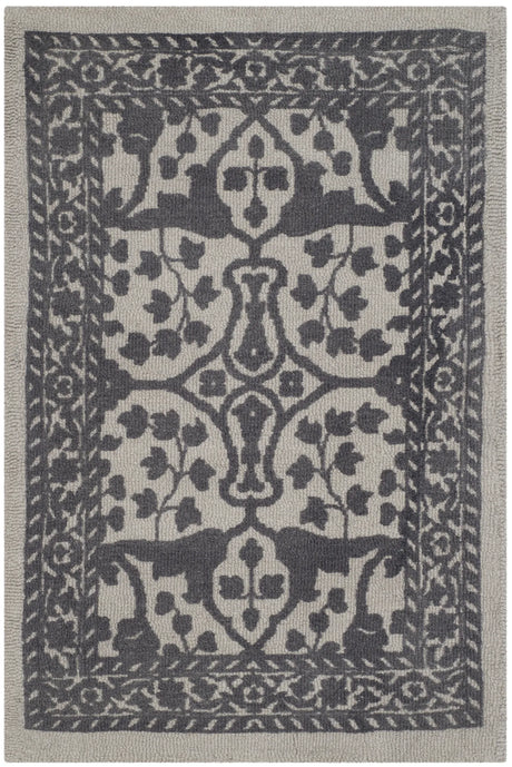 Safavieh Restoration Vintage 2'-0" x 3'-0" Rug in Silver / Grey