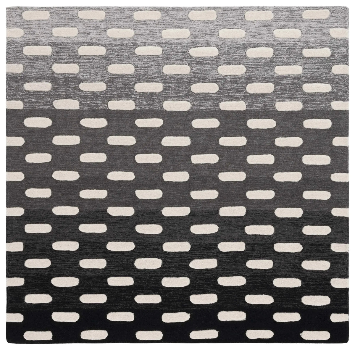 Safavieh Metro 6'-0" x 6'-0" Rug in Black / Ivory