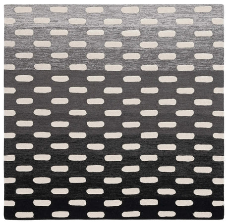 Safavieh Metro 6'-0" x 6'-0" Rug in Black / Ivory