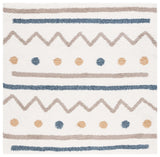 Safavieh Calico Shag 6'-7" x 6'-7" Rug in Ivory / Taupe