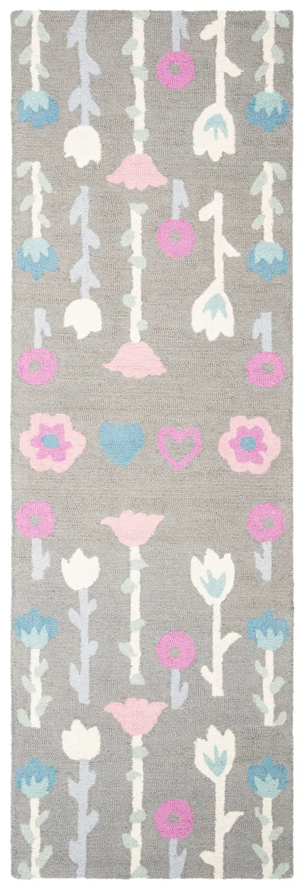 Safavieh Safavieh Kids 2'-6" x 8'-0" Rug in Grey / Pink