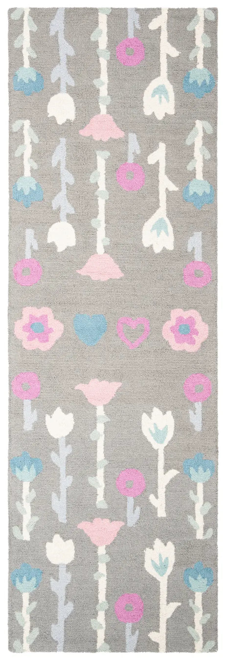 Safavieh Safavieh Kids 2'-6" x 8'-0" Rug in Grey / Pink