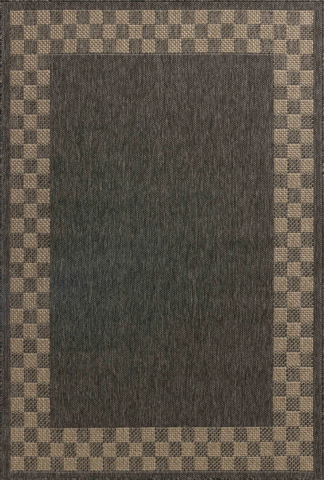 Chris Loves Julia x Loloi Providence PRC-01 Charcoal / Natural Rug - main flat