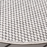 Safavieh Sisal All-Weather 6'-7" x 6'-7" Rug in Grey / Ivory