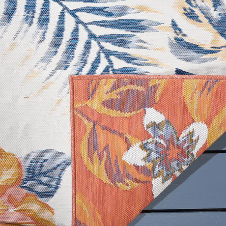 Safavieh Sunrise 4'-0" x 5'-7" Rug in Ivory / Rust Blue