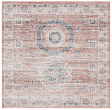 Safavieh Madison 800 6'-7" x 6'-7" Rug in Rust / Ivory