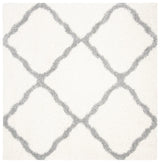 Safavieh Parma Shag 6'-7" x 6'-7" Rug in Cream / Grey
