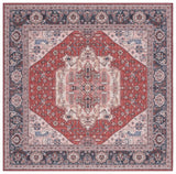 Safavieh Tucson 6'-0" x 6'-0" Rug in Red / Navy