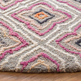 Safavieh Trace 6'-0" x 6'-0" Rug in Plum / Grey