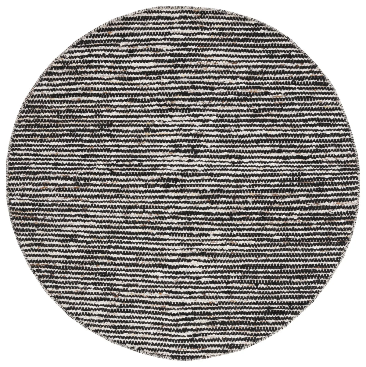 Safavieh Natura 6'-0" x 6'-0" Rug in Black / Ivory