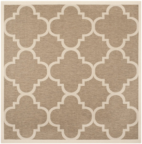 Safavieh Courtyard 7'-10" x 7'-10" Rug in Brown