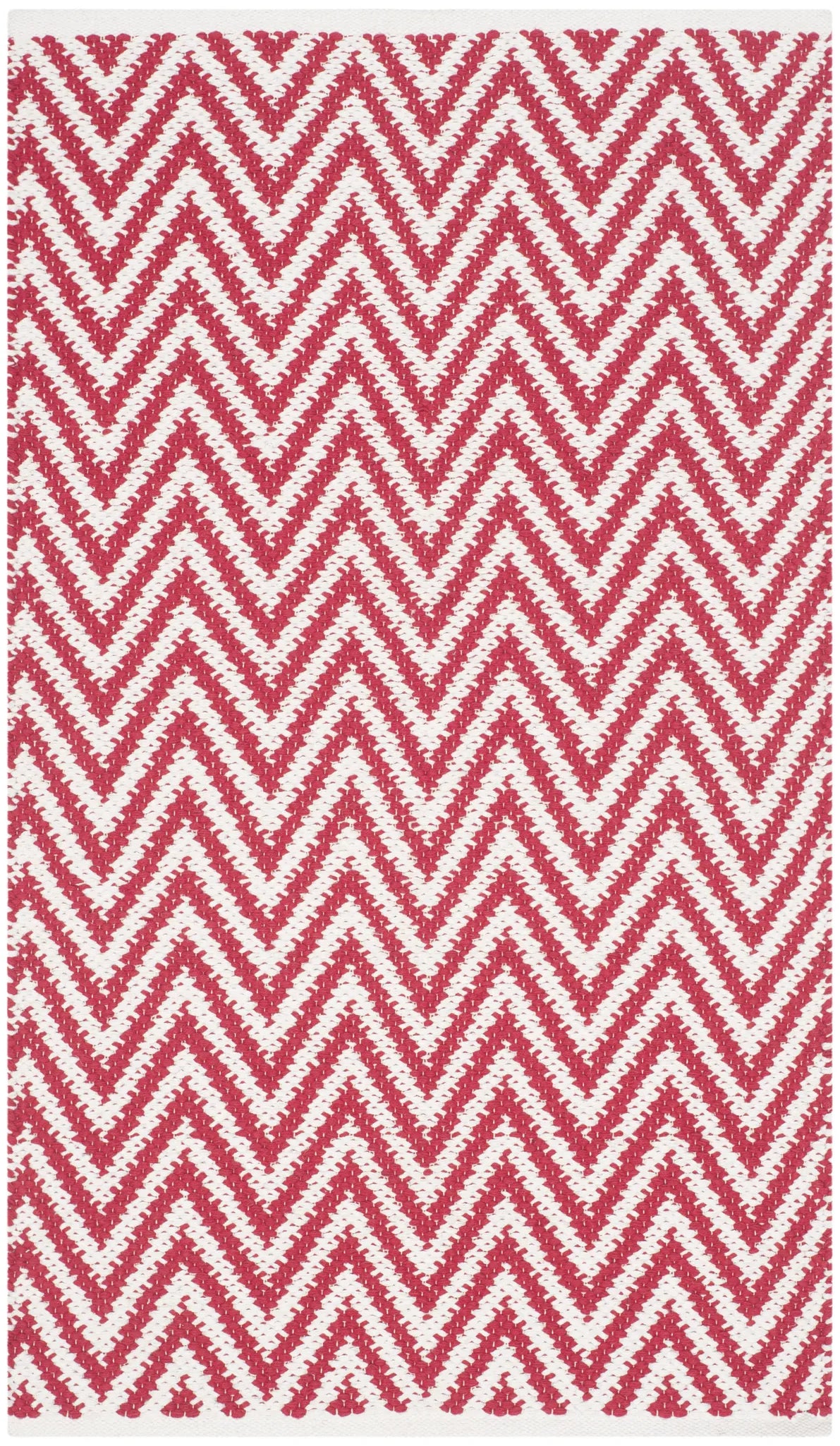 Safavieh Montauk 2'-6" x 4'-0" Rug in Red / Ivory