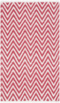 Safavieh Montauk 2'-6" x 4'-0" Rug in Red / Ivory