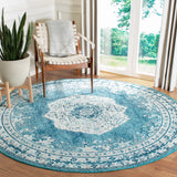 Safavieh Crystal 7'-0" x 7'-0" Rug in Beige / Dark Teal